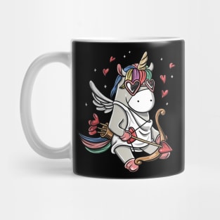 Cute Cupid Unicorn Valentine's Day Love Heart Gift T-Shirt Mug